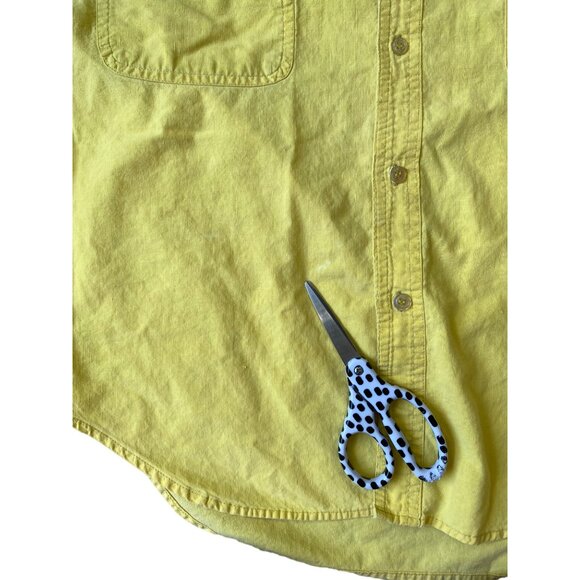 ChaCal VTG Y2K Button Down Campshirt Adult XL Yellow Parrot Grandpacore 90s - Picture 4 of 12
